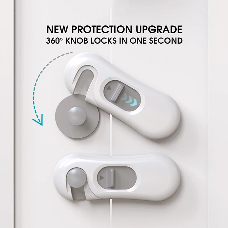 1Pc Home Refrigerator Lock Fridge Freezer Door Catch Lock Toddler Kids Child Cabinet Safety Baby Safety Child