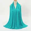Écharpe Hijab en Jersey de coton Modal de qualité supérieure, châle musulman Long, Turban doux uni, bandeau pour femmes, bandeau africain 170x60cm