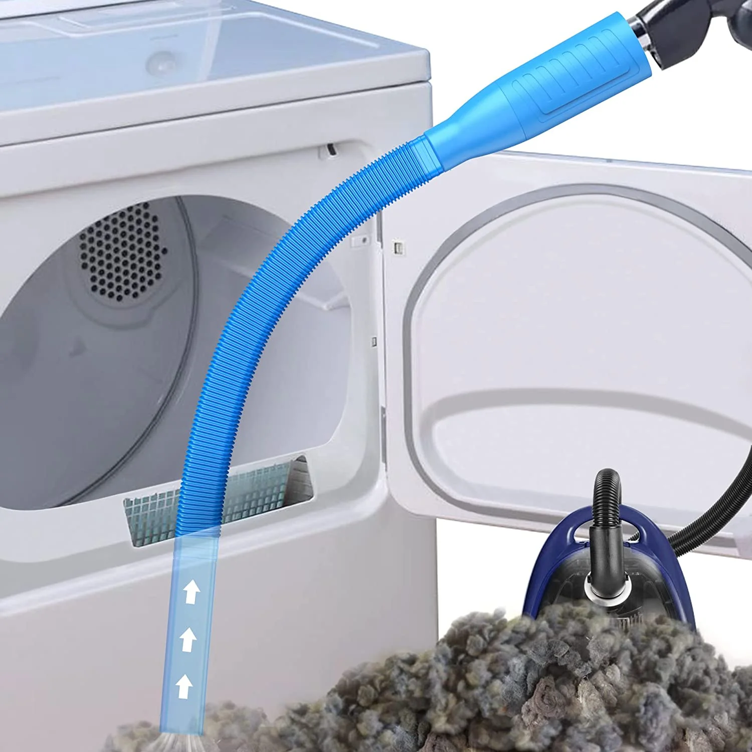 1pc Dryer Vent Cleaner Accessory, Vacuum Hose Attachment, Dryer Vent Hose Brush Lint Trap For Deep Cleaning, Fire Prevention