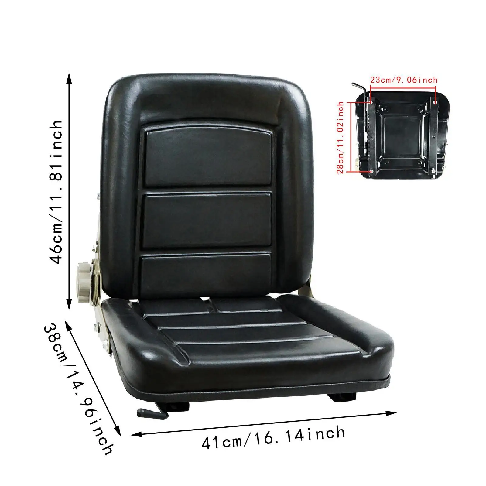 Universal Forklift Seat Accessories Adjustable Ergonomic Easy to Install