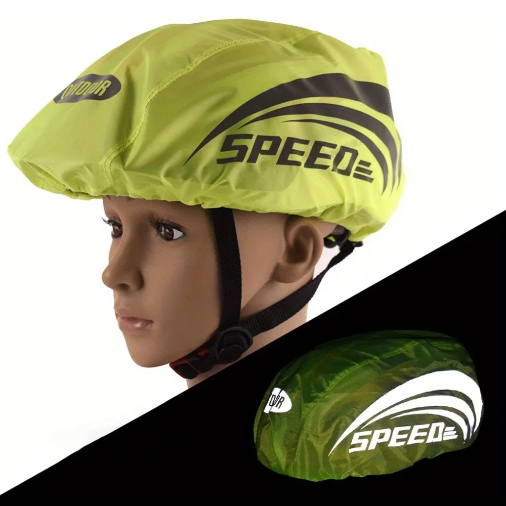 Bicycle Helmet Waterproof Cover With Reflective Strip Cycling MTB Road Bike Helmet Rain Cover Protection 1PC