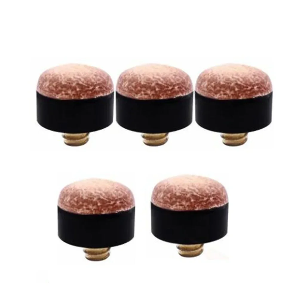Pool Cue Screw In Cue Tips Snooker Pool Billards Tip Head Replacement 5/10Pcs 10mm/11mm/12mm/13mm Suitable for Snooker Parts billiard cue tip