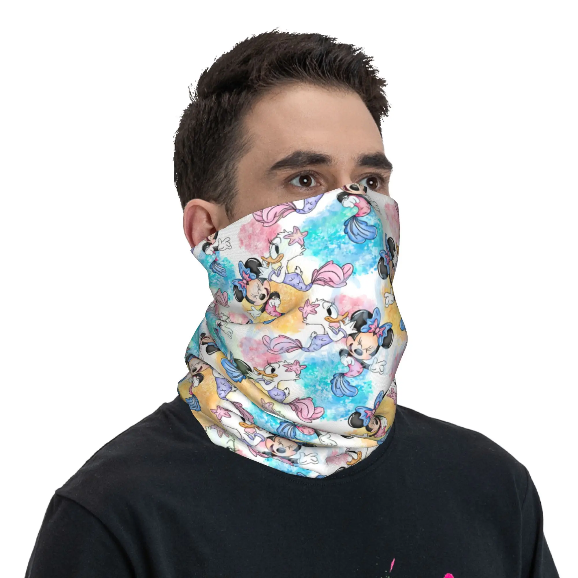 Mickey Mouse Art Cartoon Bandana Neck Gaiter for Ski Cycling Women Men Wrap Scarf Balaclava Warmer cycling bandana cycling mask neck gaiter