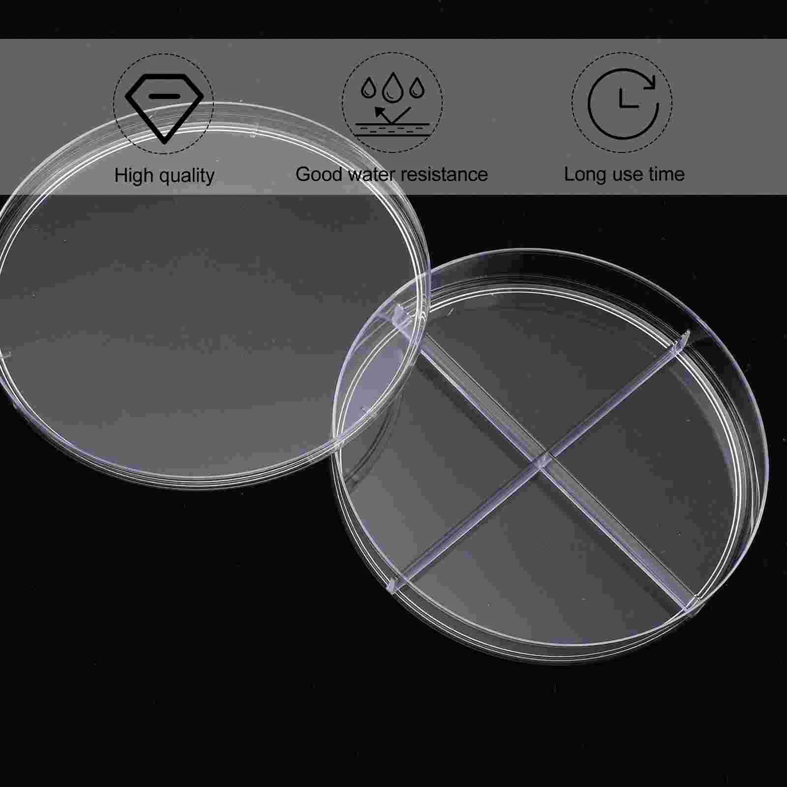 10Pcs 9cm Plastic Cell Culture Dish Clear Petri Scientific Teaching Aid School Glass Cell-Culture Laboratory Chemistry Equipment petri dishes