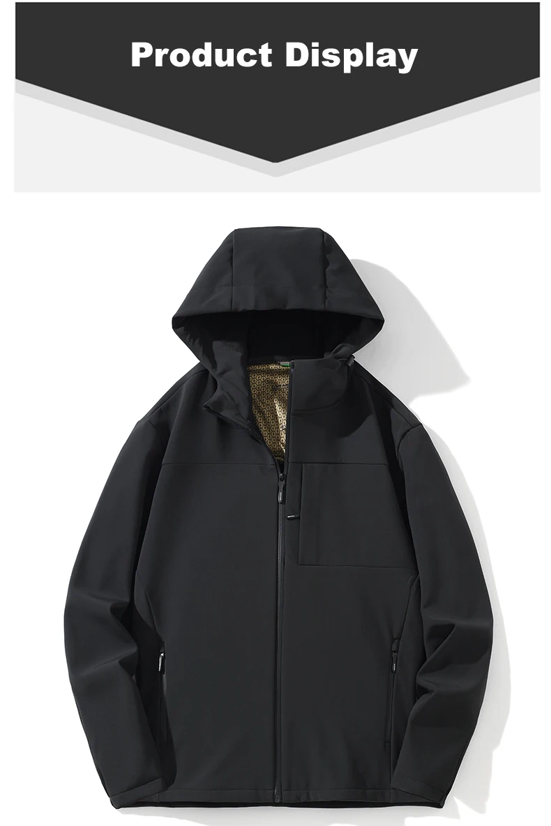 LNGXO Warme Winter-Fleecejacke für Herren, wasserdicht, winddicht, Softshell, Outdoor-Thermomantel für Wandern, Camping, Klettern, Skifahren – Detail 11