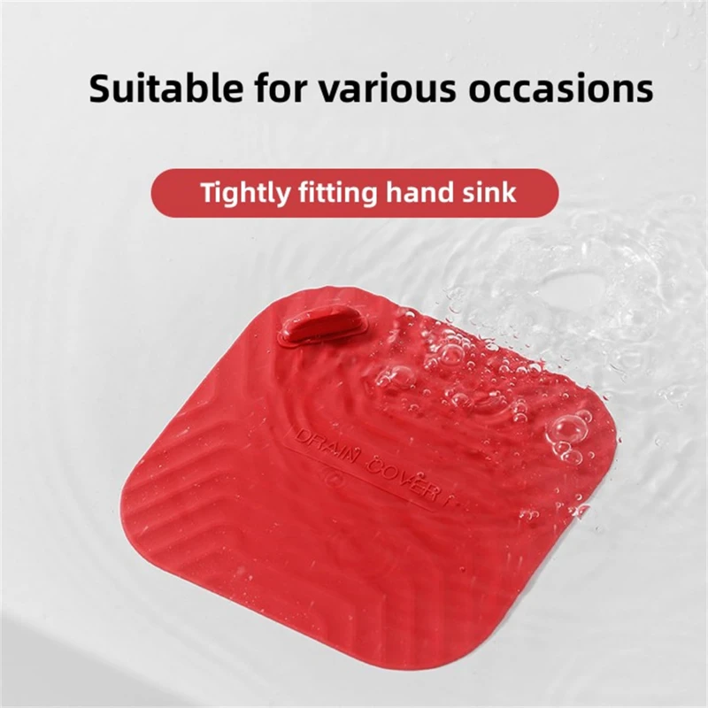Floor Drain Cover 1/3/5pcs Bathroom Floor Drain Deodorizer Toilet Plug Insect-proof Deodorizing Silica Gel Pad Sewer Seal Odor Prevention