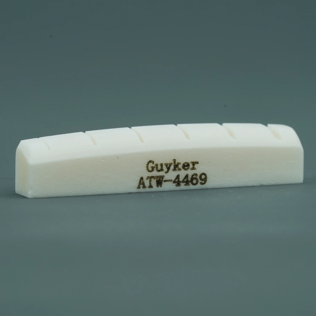 Guyker 어쿠스틱 기타 본 브릿지 안장, 암소 본 탑, 민속 베개, 베이스 베개, 다양한 시리즈