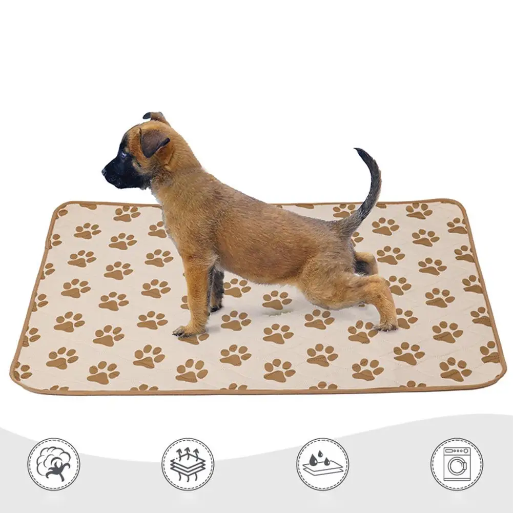 Dog Diapers 4 Layers Washable Reusable Anti-slip Quick Absorb Training Pee Pad Pet Accessories