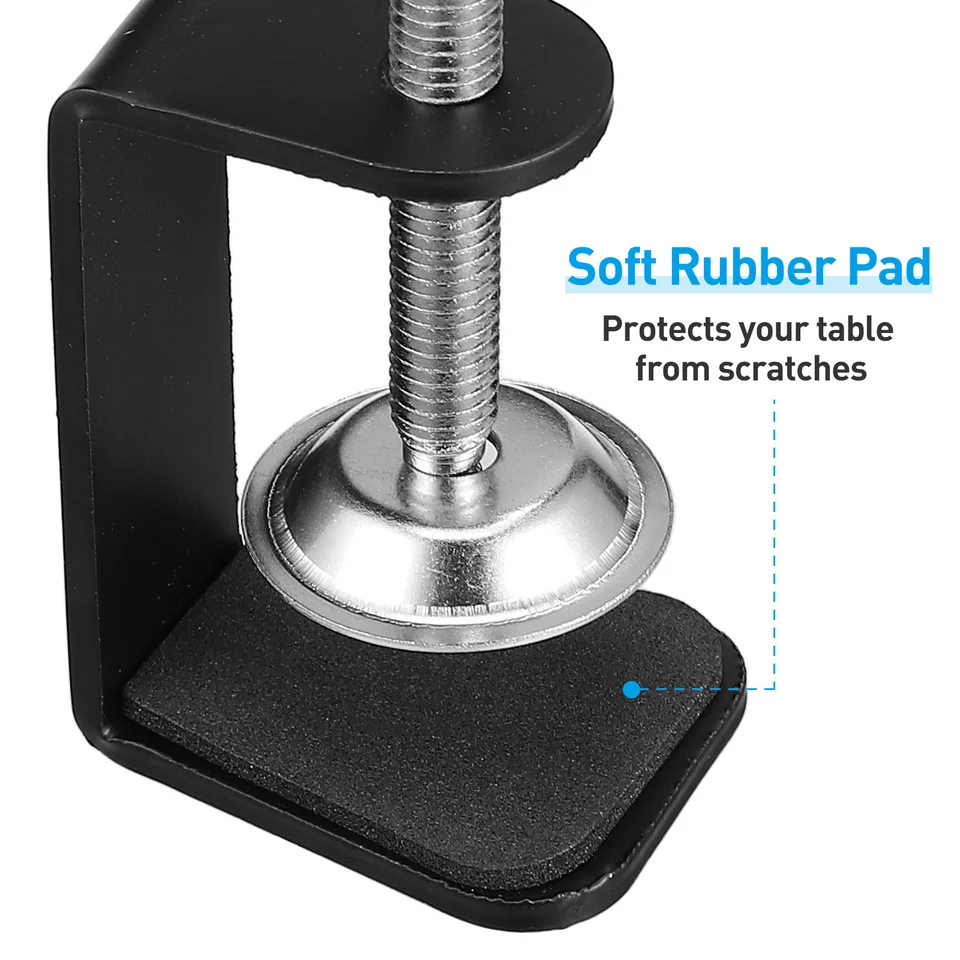 OriGlam C-Clamp Base Stand Mounting Accessory, Super C Clamp Heavy Duty Desk Clamp Desk Table Mount Clamp For Monitor Mount Stands Workstation