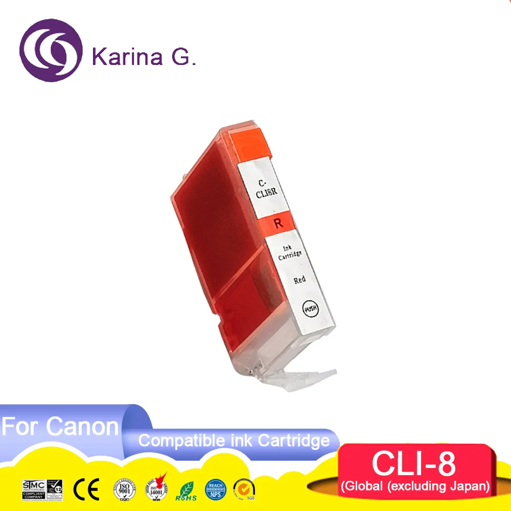 8 Colors CLI 8 CLI8 CLI-8 With Chip Compatible Color Inkjet Ink Cartridge for P