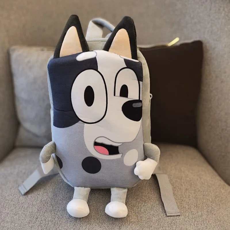 Moose Genuine Bluey Friends Bingo Family Plush Bag Children School Bag Plush Mini Backpack Book Soft Bag Gifts For Children