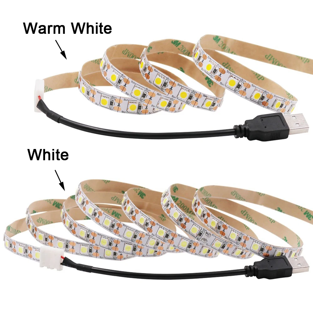 Description Picture 5 of item5V USB LED Strip Light SMD 5050 Flexible LED Tape Ribbon TV Backlight Lights Strip Home Decoration 30cm 50cm 1m 2m 3m 4m 5m