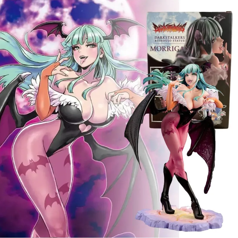 

Anime Vampireed Hunter Aensland Morrigan Figure Darkstalkers Lilith Felicia Action Figure Bishoujo Figurine Model Doll Toy Gift