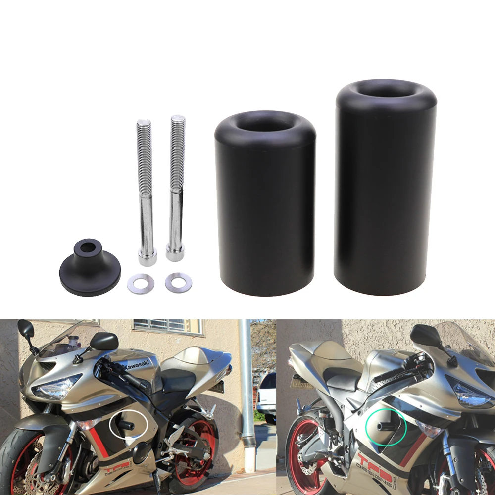 

Motorcycle Accessories Frame Sliders Anti Crash Falling Protection For Kawasaki Ninja ZX-6R ZX6R ZX 6R 2005 2006