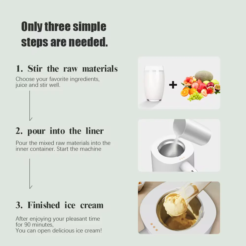 300ML 220V DIY Ice Cream Maker MilkshakeIntelligent Touch Panel Multi Ice Cream Machine Yogurt Machine Milk Shake Machine 3