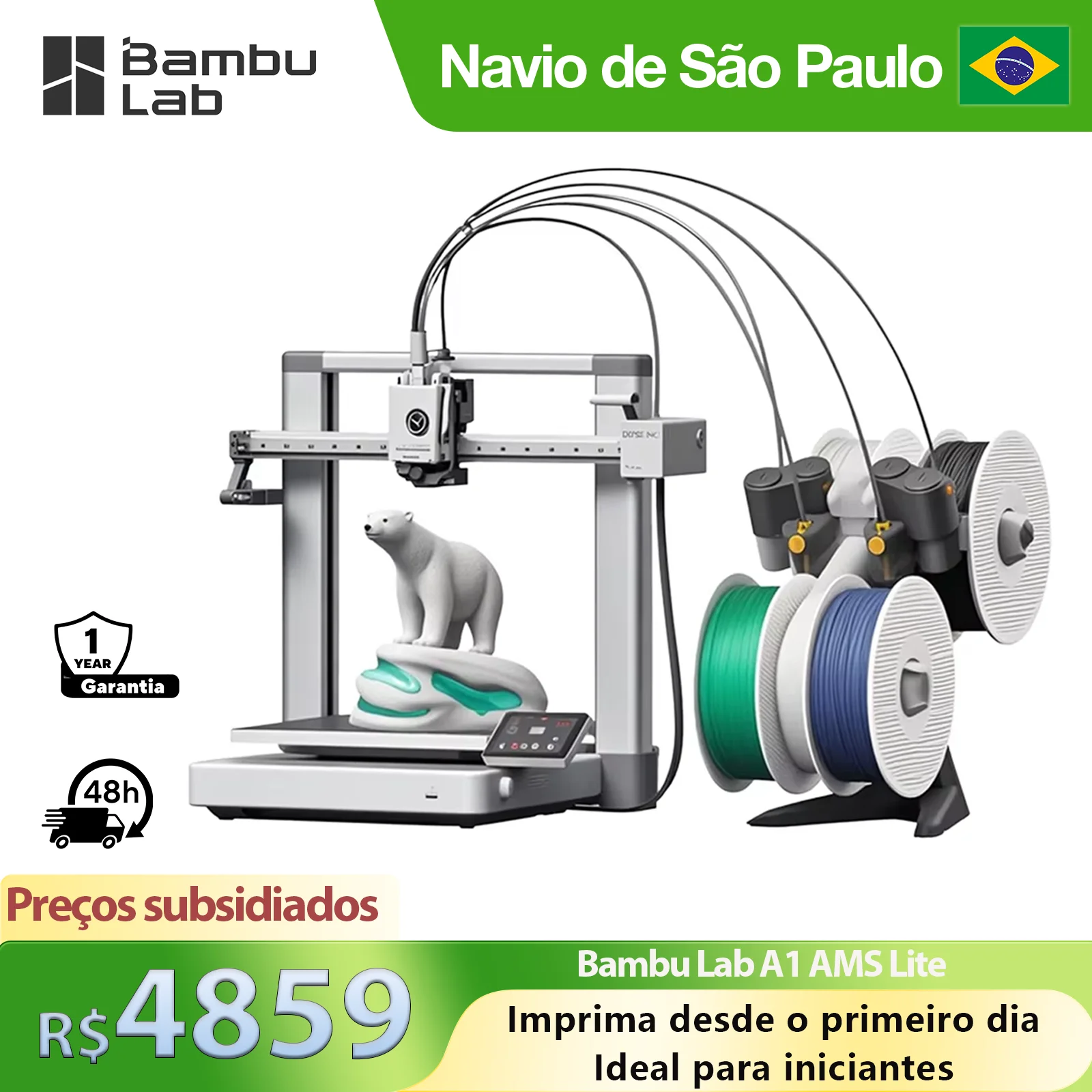 Bambu Lab A1 combo (AMS lite付き) Bambu Lab A1 Combo 3D Printer & AMS Lite - High-Speed Creativity