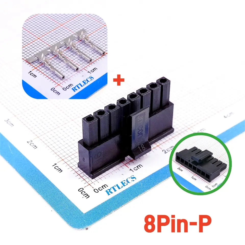 10 100 Sets Micro-Fit 3.0 MM Connector Single Row Male Housing Plug 1x2 2 Pin 3 4 5 6 7 8 9 10 Pin/Matching Female Terminal image 4