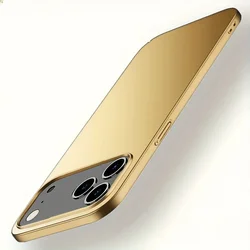 Ultra - Thin Lightweight Hard PC Phone Case - Protective Cover - iPhone 15 Plus (Gold)