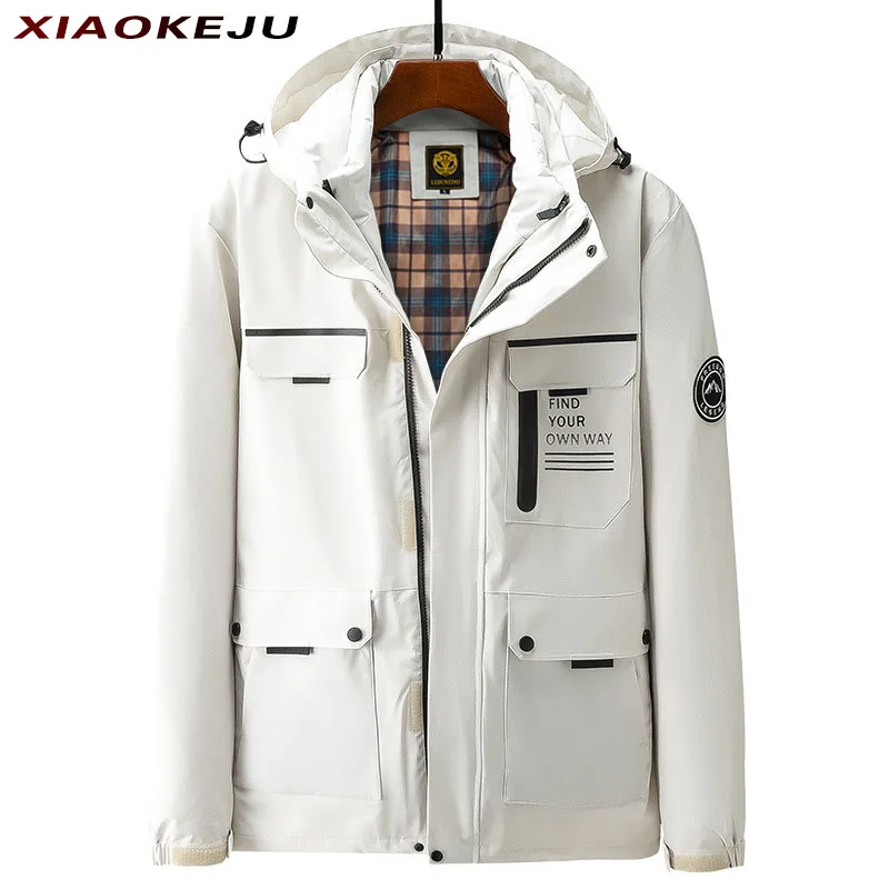 Men Plus Size Men's Cold Sweaters for Winter Wear Big Clothes Feather Coats Thermal Clothing Windbreaker Parka Streetwear Male