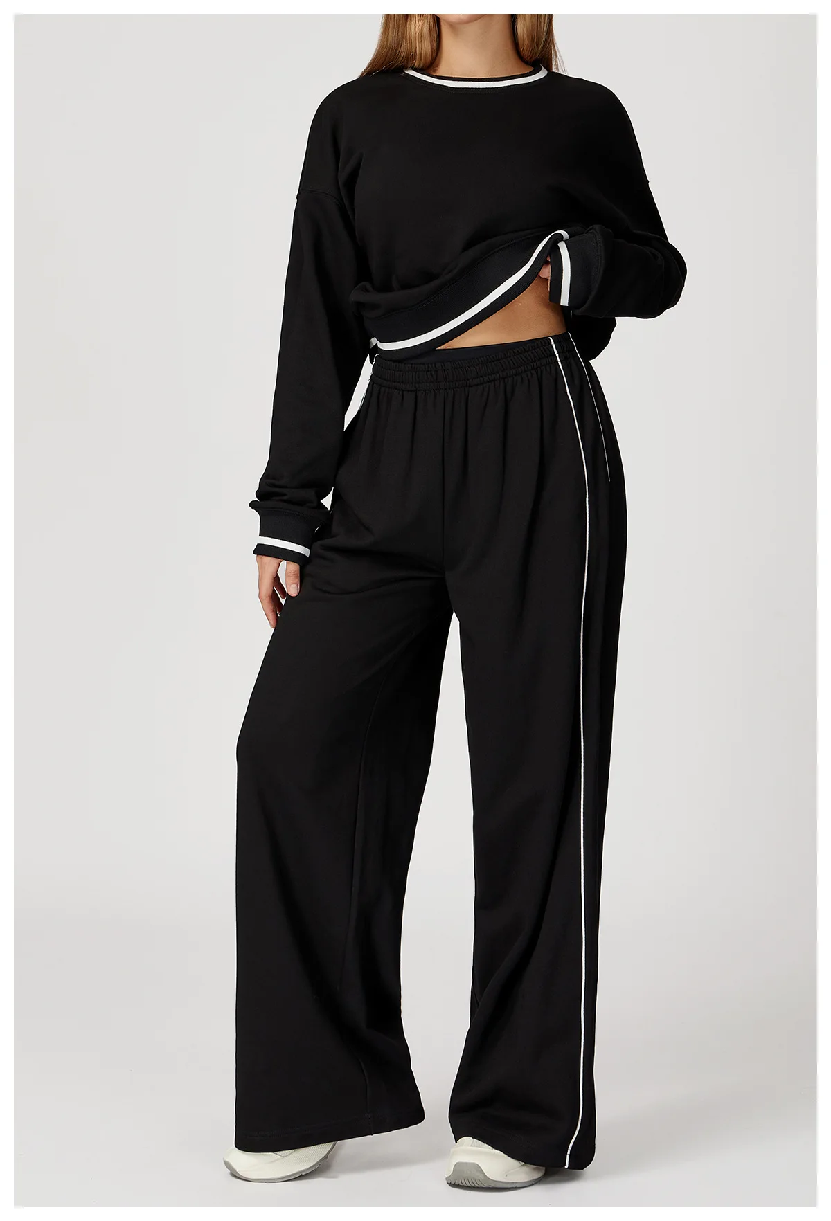 Pantalon Jogger Large Femme avec Poches