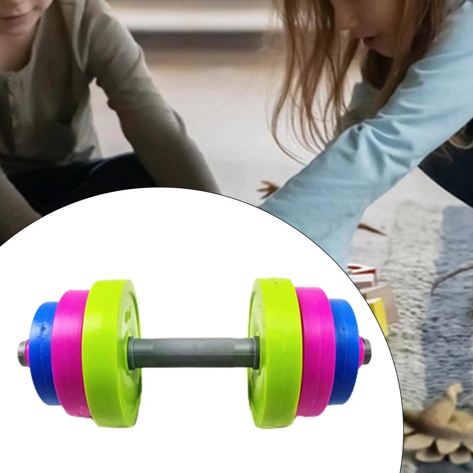 

Kids Toys Dumbbells Lifting Training for Ages 3+ Role Playing Playset Adjustable