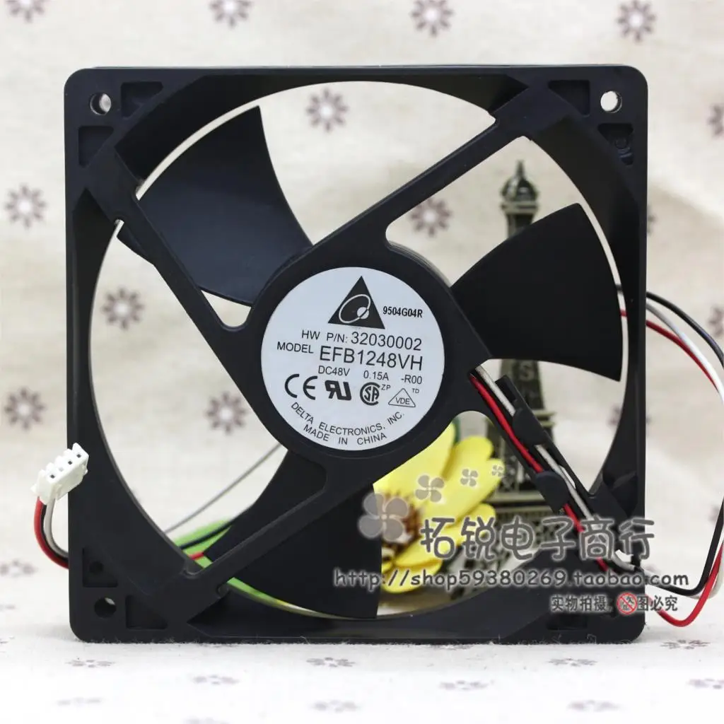 델타 EFB1248VH-ROO 48V 12025 0.15a 12CM 화웨이 산업용 냉각 팬