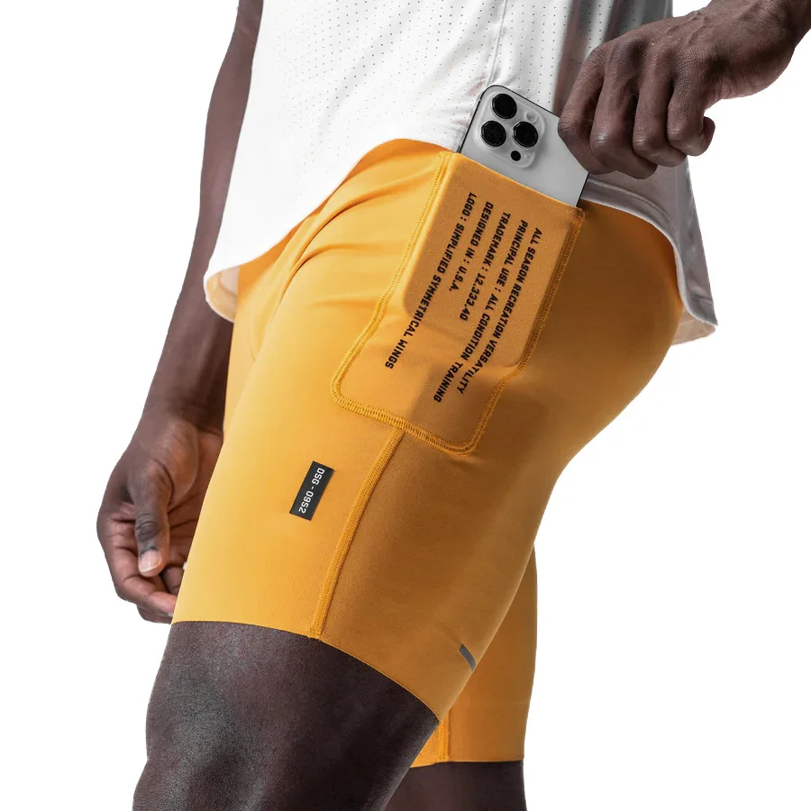 Men's Sports Leggings Compression Shorts Summer Quick Dry Fit Joggers Gym Fitness Workout Short Pants Basketball Running Tights