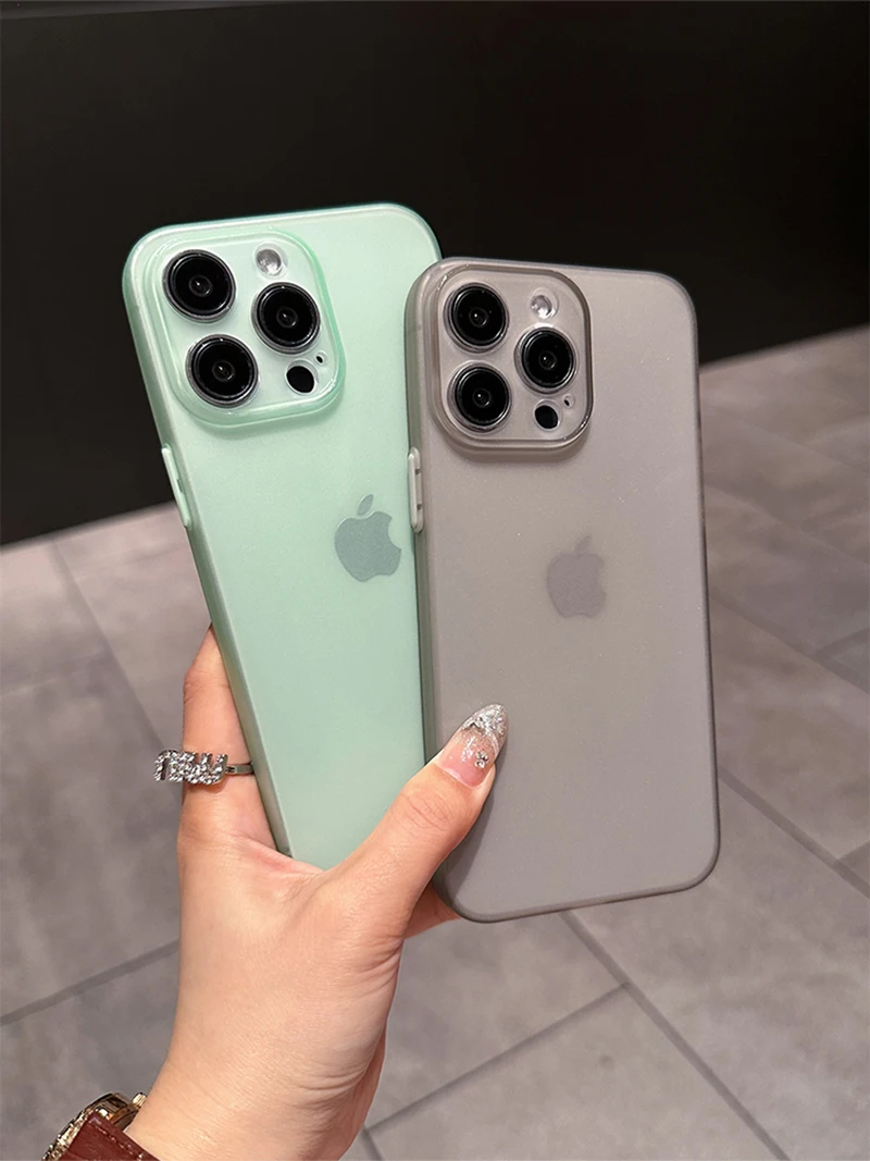 Ultra Thin Matte Silicone Soft Case - Candy Color Transparent Cover, Luxury Design