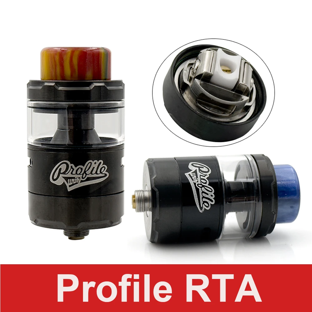 

Profile Mesh RTA 3.5ml/5ml with Mesh Coils 25mm Top Filling Tank 810 Resin Drip Tip Unity Rebuildable Atomizer