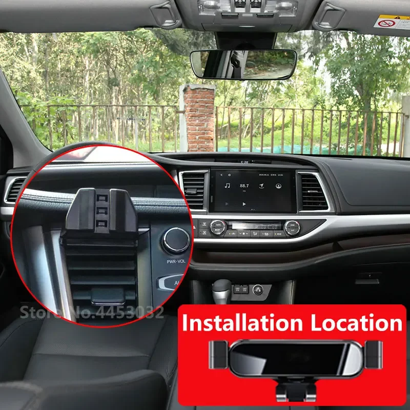 

Держатель для телефона автомобильный для Toyota Highlander XU50 2015-2021