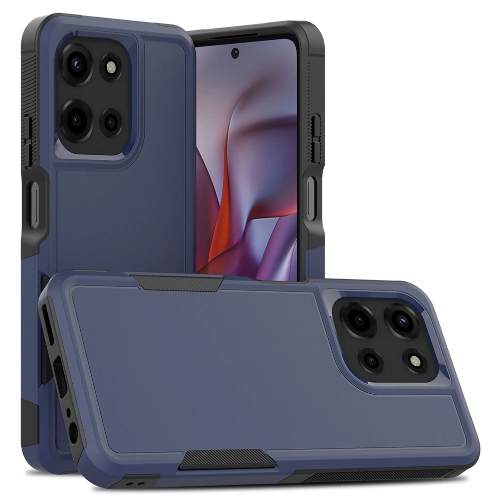 Stylish Shockproof Hybrid Armor Phone Case with 2-in-1 Protection