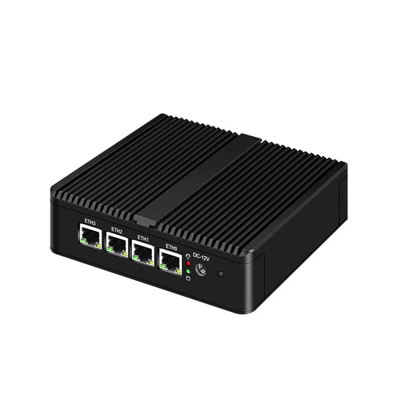 Celeron J4125 Quad Core Computer Fanless Soft Router Mini PC 4*Intel i226 2.5G LAN HD VGA pfSense Firewall Appliance ESXI AES-NI 5