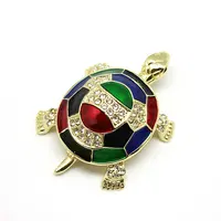 SHINNYGIFTS Crystal Studded Turtle Shape Jewelry Box, Handmade Miniatures, Sea Turtles,  Feng Shui Craft 1