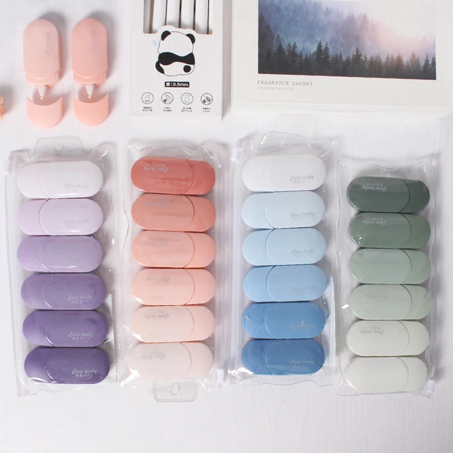 Correction Tape 6Pcs White Out Correction Tapes for Instant Corrections Clean and Easy to Use