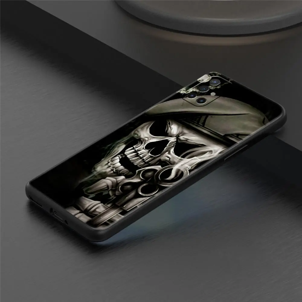 Soft TPU Terror Black Skull Design Phone Case