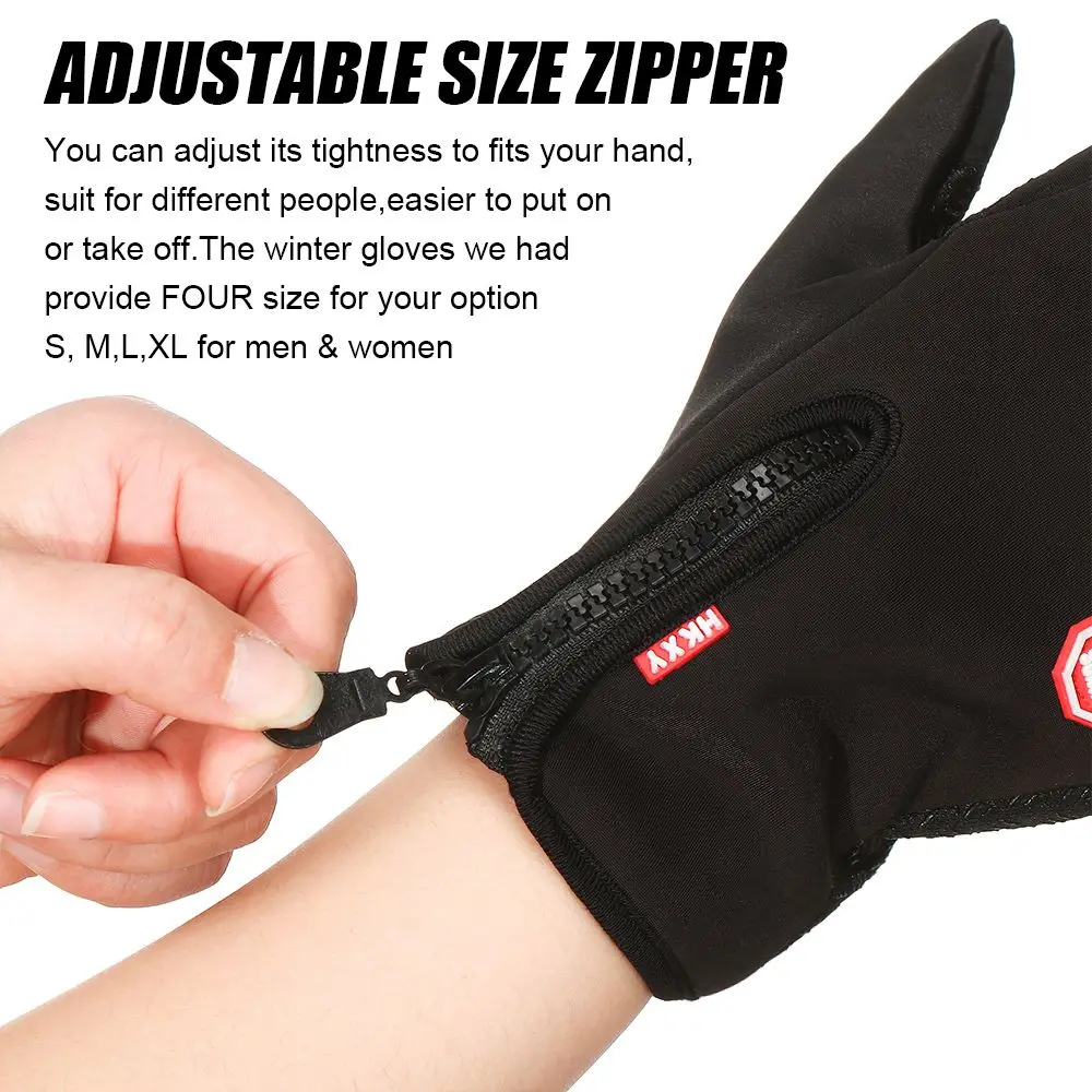 Windproof Men Women Cycling Gloves Touch Screen Mitten Winter Warm Gloves Ski Gloves