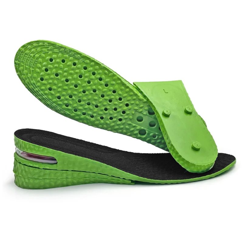 Height Increase Templates Round Toe Insole Full Pad 3CM-7CM Invisible Inner Shock Absorbing Air Cushion Insoles For Shoes