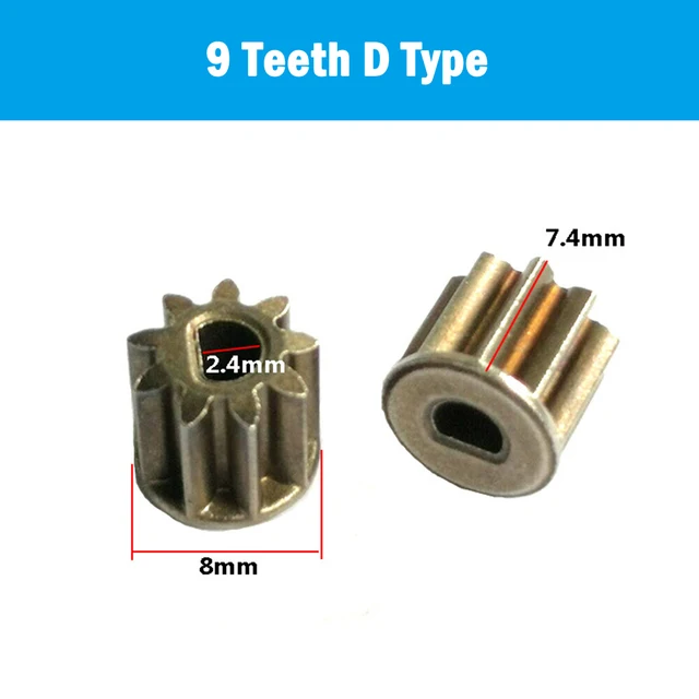 9 Teeth D Type