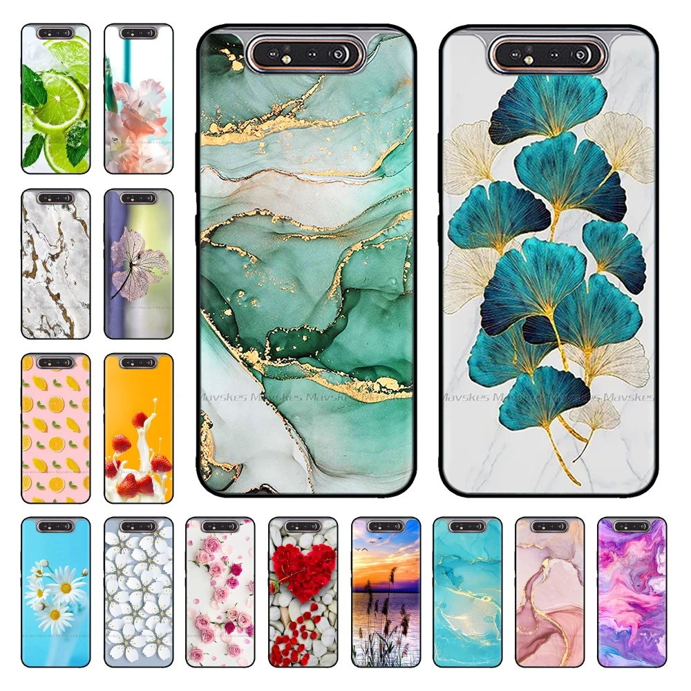 

For Samsung A80 Case Cover Animals TPU Soft Silicone For Samsung Galaxy A80 Phone Cases for Galaxy A 80 A805F A805 Bumper Fundas