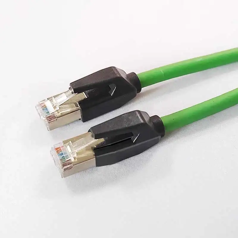 산업용 Profinet 네트워크 케이블 서보 EtherCAT 높은 유연성 드래그 체인 차폐 Cat 6A 기가비트 라인 8Pin RJ45 연장 와이어