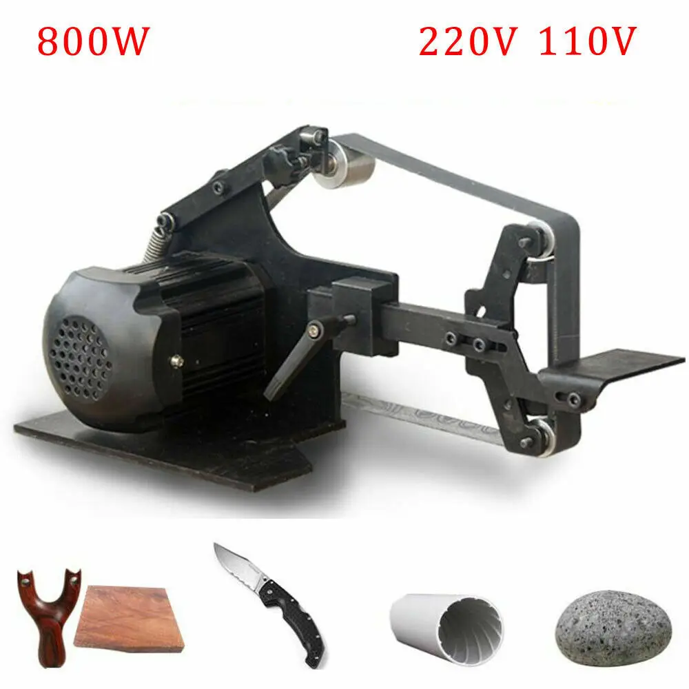 220V Electric Brushless Machine Belt Sander Polishing Grinding Grinder Machine 4