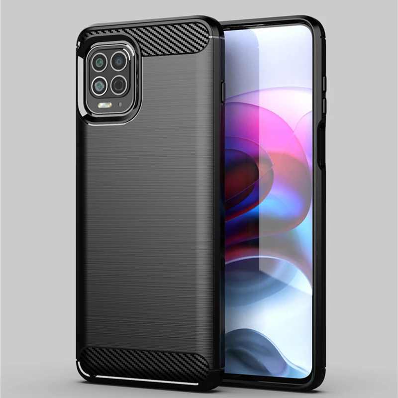 Durable Shockproof Silicone Carbon Fiber Protective Phone Case
