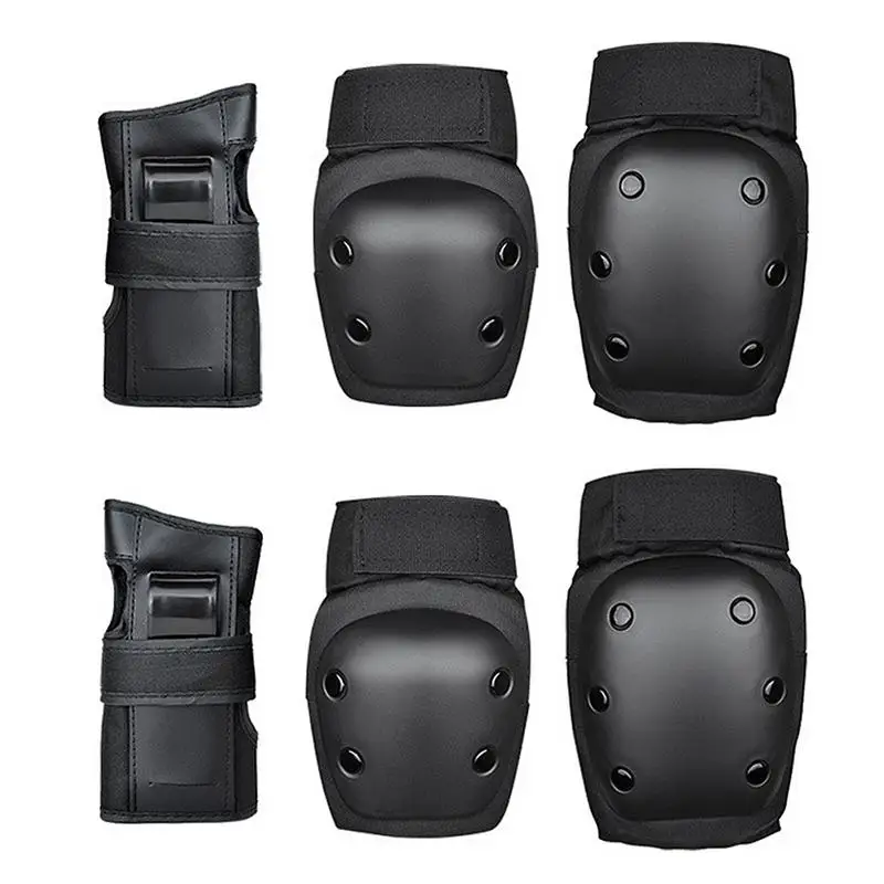 Skating Protective Gear Set Elbow Knee Pads 6 Pcs Wrist Guards Child Safety Protector Kit For