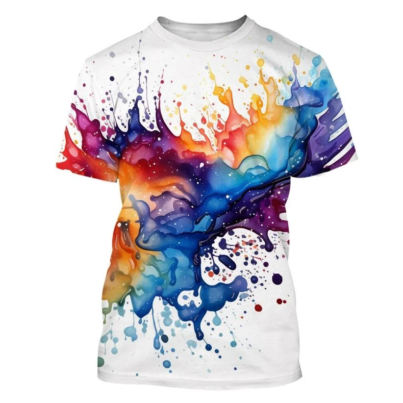 【関税・送料込】Splash ink pattern ice cool t-shirts - 1208 Amazon.com: Icy Strait Point, AK Colorful Abstract Indigo