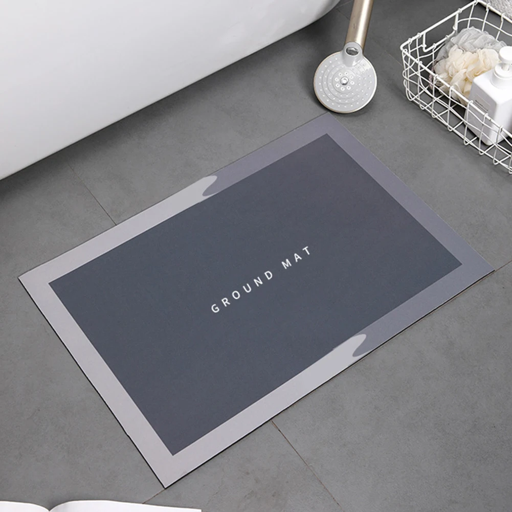 BathroomDoorMatsCrystalVelvetFloorMatsNonslipEntranceDoormatAbsorbentMatsQuick
