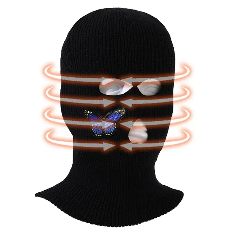 

Winter Face Cover Winter 3-Hole Face Covering Scarf Cycling Accessory Face Covering For Skiing Fishing Snowboard Riding Hunting