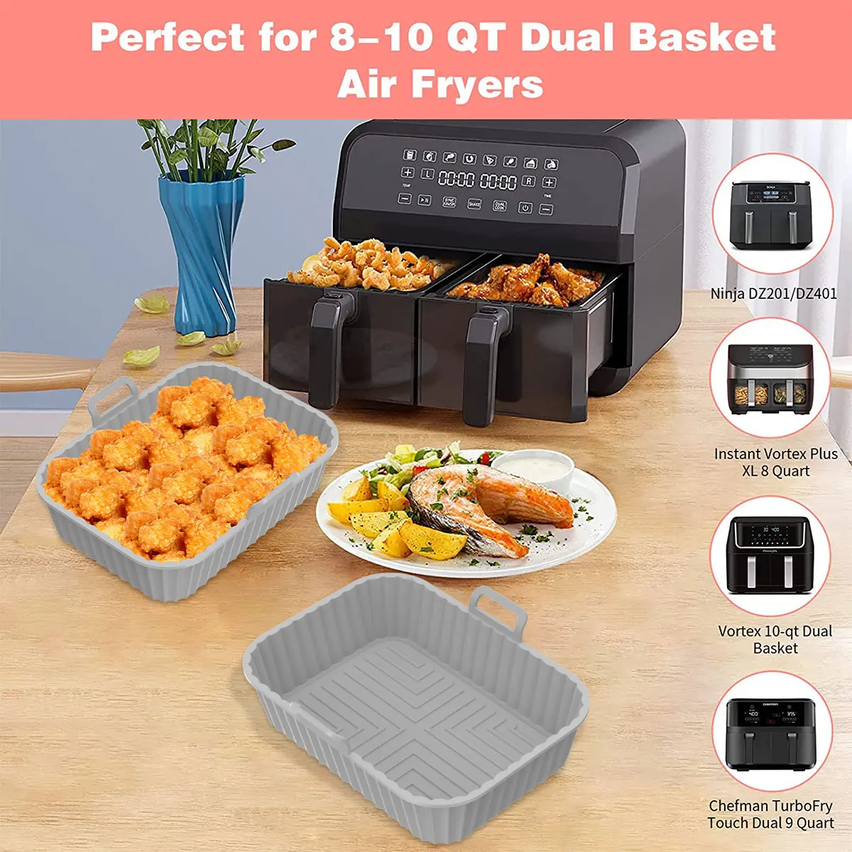  Instant Vortex Plus XL 8-quart Dual Basket Air Fryer