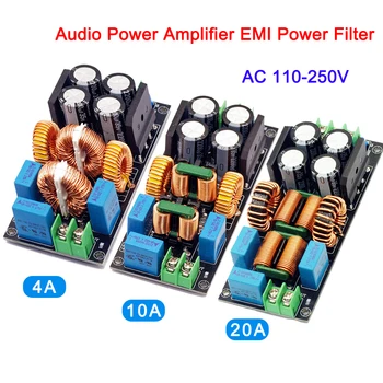 4A 10A 20A Filtro di alimentazione CA EMI Filtro di interferenze elettromagnetiche EMC Filtraggio di potenza ad alta frequenza per amplificatore di potenza audio