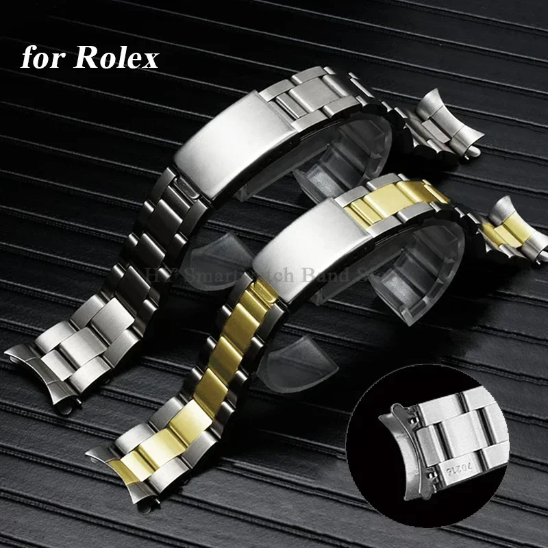 13Mm 17Mm 18Mm 19Mm 20Mm 21Mm Cinturino In Acciaio Inossidabile Per Rolex Submariner Gmt Cinturino In Acciaio Metallico Di Ricambio Bracciale Sportivo