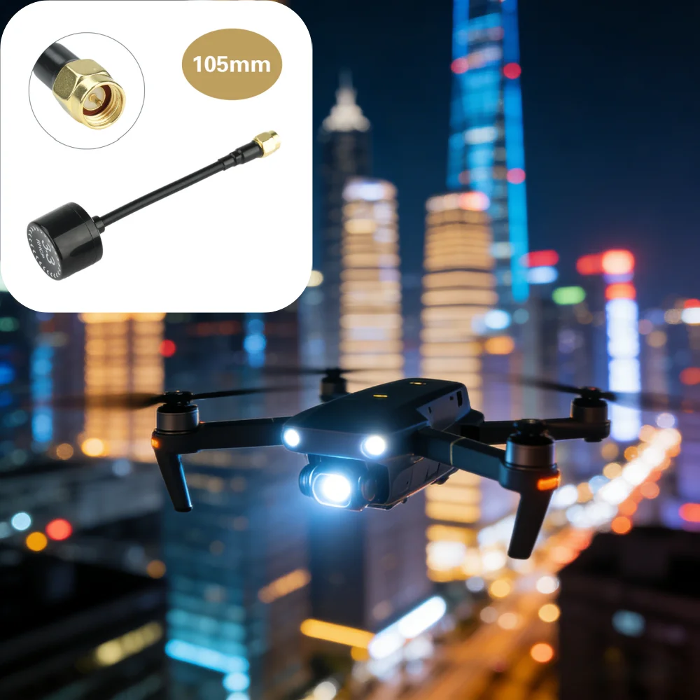 Antenne FPV 4.5dBi 3.3GHz 68mm/105mm SMA pour Drone